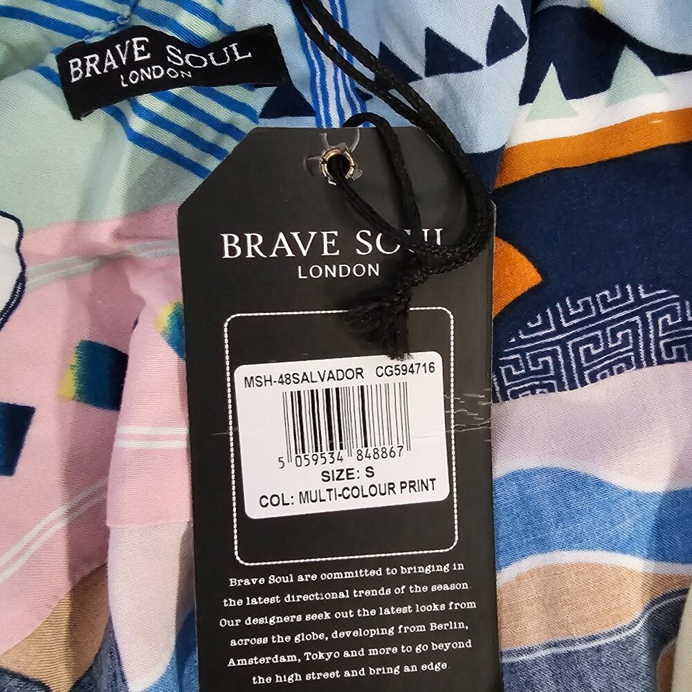 Brave Soul Men’s Shirt – Size S – NWT - Picture 6 of 6